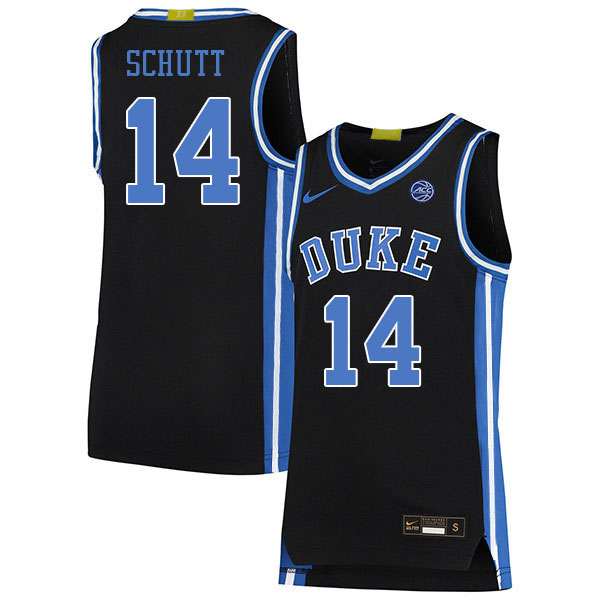 Men #14 Jaden Schutt Duke Blue Devils 2022-23 College Stitched Basketball Jerseys Sale-Black